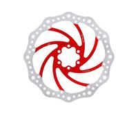 CQJJXKYC Tambor Trasero para Bicicleta Disco de Freno R6 MTB 140 160 180MM Bicicleta de montaña Rotor de Pinza mecánica hidráulica para Bicicleta Vtt BMX Carretera(R6 180 Red)