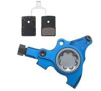 CQJJXKYC Tambor Trasero para Bicicleta Pinza de Freno hidráulico de Montaje Plano para Bicicleta, Kit de Bicicleta de Barra Plana de Carretera MTB de 2 pistones, Multicolor(2 Piston Blue)