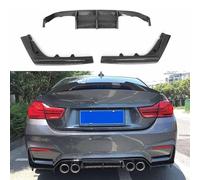 CQNYFDC Difusor de Labio Parachoques Trasero del Coche para BMW M3 M4 F80 F82 2013-2017 2018 2019 2020, Parachoques Trasero Difusor Labios Spoiler Accesorios