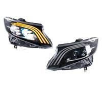 CQRBNE Faro Principal Auto Para Benz Para Vito Para Metris | 2016-2023 Proyector Señal Giro Secuencial Conjunto Lámparas Delanteras Faros Delanteros LED(RHD)