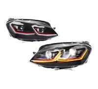 CQRBNE Faro Principal Auto Para VW Para Golf VII MK7 TSI TDI | Conjunto Lámparas Delanteras Proyector 2012-2017 [no Compatible GTI/R/GTD/MK7.5] Faros Delanteros LED(RHD)