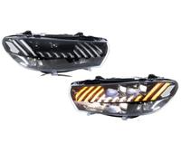 CQRBNE Faro Principal Auto Para VW Para Scirocco 3 2009-2017 | Para TSI TDI R DRL Proyector Secuencial Señal Giro Par Lámparas Traseras Conjunto Faros LED(RHD)