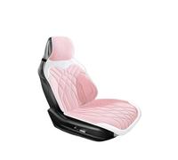 CQRBNE Funda Universal para Asiento Coche, Cuero, para Proteger Los Cojines del Asiento Juego de Fundas para Asientos de Coche(Pink One-Piece Seat)