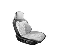 CQRBNE Funda Universal para Asiento Coche, Cuero, para Proteger Los Cojines del Asiento Juego de Fundas para Asientos de Coche(Grey One-Piece Seat)