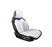 CQRBNE Funda Universal para Asiento Coche, Cuero, para Proteger Los Cojines del Asiento Juego de Fundas para Asientos de Coche(White One-Piece Seat)