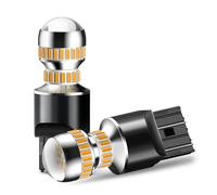 CQRBNE luces traseras Para Civic, Para Accord, Para Pilot, Para HR-V, Para CR-V, Indicador Señal Giro, Lámpara LED W21/5W T20 7443 Pilotos Traseros coche(Yellow)