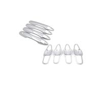 CQRBNE Manijas de Puerta Exterior Automotriz Para Toyota Para Camry Para Daihatsu Para Altis XV70 70 2018 2019 2020 Manijas Estilo Coche Manijas Cromadas Cubierta Embellecedora(4 Keyless Entry a)