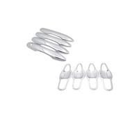 CQRBNE Manijas de Puerta Exterior Automotriz Para Toyota Para Camry Para Daihatsu Para Altis XV70 70 2018 2019 2020 Manijas Estilo Coche Manijas Cromadas Cubierta Embellecedora(No Keyless Entry)