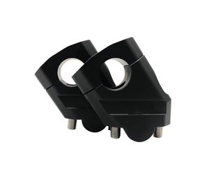 CQRBNE Moto Riser para NTV650 NTV 650 para Deauville 700 para Varadero 125 Motocicleta Elevador Manillar Aluminio Abrazadera Montaje Barra Motocicleta Abrazadera Manillar(22mm Black)