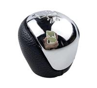 CQRBNE Perilla Cambio Marchas para Hyundai para Elantra I30 2008 2009 2010 2011-2016 Perilla Palanca Cambios Cuero Cabeza Interior Coche Palanca Coche(Chrome Silver)