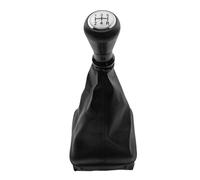 CQRBNE Perilla Cambio Marchas para Peugeot 206 406 5 Velocidades Perilla Palanca Cambios Coche Cubierta Bota Polaina Palanca Coche(Gearshift Silver Cap)