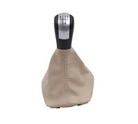 CQRBNE Perilla Cambio Marchas para Skoda para Octavia 2 para A5 para A6 2004-2013 5/6 Palanca Cambios Velocidad Perilla Caja Bota Cuero Palanca Coche(B Style 2)