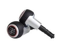 CQRBNE Perilla Cambio Marchas para TT para TTS A3 S3 A4 A6 Transmisión Manual Perilla Palanca Cambios Cuero Balonmano Palanca Coche(6 Speed with Hole)