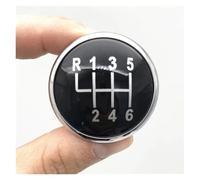 CQRBNE Perilla Cambio Marchas para VW para Golf 4 para Jetta Mk3 Mk4 para GTI para Bora para Lupo para Polo para Caddy Tapa Pomo Cambio Marchas Palanca Coche(Black Silver 6 Speed)