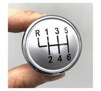 CQRBNE Perilla Cambio Marchas para VW para Golf 4 para Jetta Mk3 Mk4 para GTI para Bora para Lupo para Polo para Caddy Tapa Pomo Cambio Marchas Palanca Coche(Silver 6 Speed)