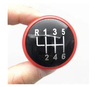 CQRBNE Perilla Cambio Marchas para VW para Golf 4 para Jetta Mk3 Mk4 para GTI para Bora para Lupo para Polo para Caddy Tapa Pomo Cambio Marchas Palanca Coche(Red 6 Speed)