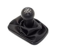 CQRBNE Perilla Cambio Marchas para VW para Golf para Bora para Jetta para GTI para MK4 Coche 5/6 Velocidad 12mm Perilla Cambio Marchas Polaina Bota I Palanca Coche(E 5 Speed 12MM)