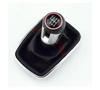 CQRBNE Perilla Cambio Marchas para VW para Golf para Bora para Jetta para GTI para MK4 Coche 5/6 Velocidad 12mm Perilla Cambio Marchas Polaina Bota I Palanca Coche(A 6 Speed 12MM)
