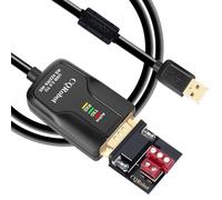 CQRobot 1,2m USB a RS422/RS485 Puerto Serial Convertidor Adaptador Cable con Indicador de Estado, Chip FTDI, Protecciones ESD 15kV y Sobretensión 600W. Soporta 32 Nodos, for Windows 10 8 7 XP Mac.