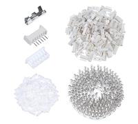 CQRobot 100 Juegos/800 Piezas 1,25mm Paso 6-Pines Electrónico Cable a Placa Conector Componentes Enchufe Macho, Receptáculo Hembra Carcasa y T Forma Engarce Terminal, Compatible con Molex Picoblade.