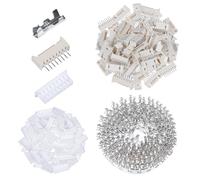 CQRobot 50 Juegos/500 Piezas 1,25mm Paso 8-Pines Electrónico Cable a Placa Conector Componentes Enchufe Macho, Receptáculo Hembra Carcasa y T Forma Engarce Terminal, Compatible con Molex Picoblade.