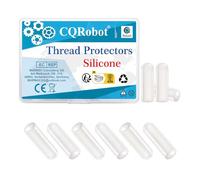 CQRobot Tappi terminali in Silicone 100Pezzi Bianco Protezioni per Filettature Rotondi Flessibile Viti Post Bullone Tappo Coprivite Protezione Filettatura Diametro 2mm,per Cavi Elettrici,Mobili,Tubi