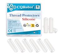 CQRobot Tappi terminali in Silicone 50Pezzi Bianco Protezioni per Filettature Rotondi Flessibile Viti Post Bullone Tappo Coprivite Protezione Filettatura Diametro 4mm,per Cavi Elettrici,Mobili,Tubi