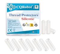 CQRobot Tappi terminali in Silicone 80Pezzi Bianco Protezioni per Filettature Rotondi Flessibile Viti Post Bullone Tappo Coprivite Protezione Filettatura Diametro 4mm,per Cavi Elettrici,Mobili,Tubi