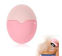 CQSVUJ Aplicador de protector solar - Aplicador de loción solar con tapa protectora, aplicador de esponja rellenable en roll-on para protector solar, protector solar y loción (Rosa)
