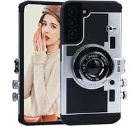 CQUUKOI Emily in Paris Funda para Samsung Galaxy S22 Plus, linda funda vintage 3D con cámara y correa de hombro con mosquetón, funda de silicona y PC única y genial para niñas y mujeres (Galaxy S22