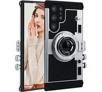 CQUUKOI Emily in Paris Funda para Samsung Galaxy S23 Ultra, linda funda vintage 3D con cámara y correa de hombro única y genial de silicona y PC para niñas y mujeres (Galaxy S23 Ultra)