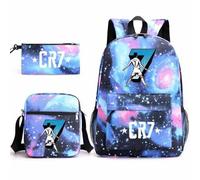CR-7 Set mochila escolar ligera para adolescentes niños y niñas(F1)