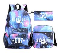 CR-7 Set mochila escolar ligera para adolescentes niños y niñas(F1)