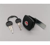CR-MOESANCO® Cerradura Cuadrada Negra para Maletero de Gas y Baúl Caravana y Autocaravana (espesor:35 mm) con 2 llaves
