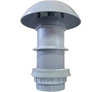 CR-MOESANCO® Chimenea Lux + Junta para Calefaccion Caravana Autocaravana Orificio Ø 60 asta 180º