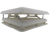 CR-MOESANCO® Claraboya Hertus 40x40 con Mosquitera y Tornillos INOX | Ventilación permanente y protección anti-insectos, con montaje completo incluido para techos de 3 a 5 cm.