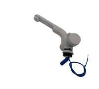 CR-MOESANCO® Grifo Automático para Caravana 12v Autocaravana Lavabo Barco, Interruptor 12V-3A, Resistente a la Presión hasta 2,5 Bares, Color Gris