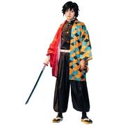 CR ROLECOS Anime Giyuu Tomioka cosplay Disfraz para anime japonés kimono demon cosplay juego completo Halloween L