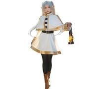 CR ROLECOS Disfraz de anime Frieren at the Funeral, disfraz de anime Frieren para Halloween, fiestas y carnavales, talla XL
