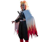CR ROLECOS Mitsuri - Disfraz completo de cosplay para Demon Slayer Mitsuri, disfraz de anime de Tomioka Giyuu para Halloween, Kyojuro Rengoku, S