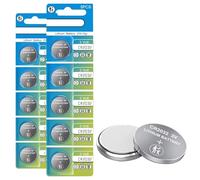 CR2032 - Batería de litio de 3 V (10 unidades) para Apple AirTag/mando a distancia de coche/llavero/monitor de glucosa/velas/relojes/básculas/timbres/sensores inteligentes
