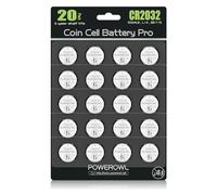 CR2032, POWEROWL 20X Pilas Botón CR2032 de Litio de 3V, DL2032/ KCR2032 / BR2032 / ECR2032 Baterías para Dispositivos Electrónicos