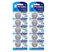 CR2450 Pilas de botón de Litio 3,0V 600 mAh para Llaves de Coche,Control Remoto,Paquete de 10,PKCELL