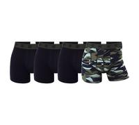 CR7 Calzoncillos Hombre, 4er Paquete - Camuflaje, Boxer, Algodón Stretch, Logobu