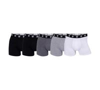 CR7 CR7 Cotton Trunks Five Pack, Bañadores Ajustados para Hombre Hombre, Black/Grey/White, M