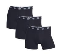 CR7 Cristiano Ronaldo Boxers de Algodón para Hombre, Paquete de 3, Negro, S