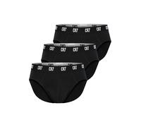 CR7 Cristiano Ronaldo Boxers de Algodón para Hombre, Paquete de 3, Negro, L