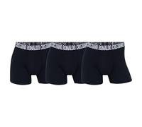 CR7 Calzoncillos tipo bóxer para hombre, paquete de 3 unidades, algodón elástico, logotipo en negro, XL