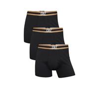 CR7 Paquete de 3 calzoncillos básicos para hombre, 95 % algodón, 5 % elastano, negro, L