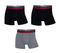 CR7 Underwear Pack 3 Bóxers Hombre - Algodón Orgánico Transpirable con Cintura Suave - Multicolor (FR/ES, Letras, M, Regular, Regular, Negro,Gris Mezcla)